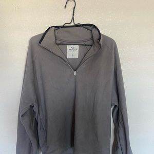 Hollister quarter zip fleece jacket